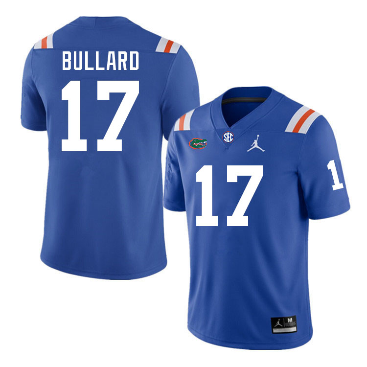 Florida Gators #17 Titus Bullard College Football Jerseys Stitched-Throwback